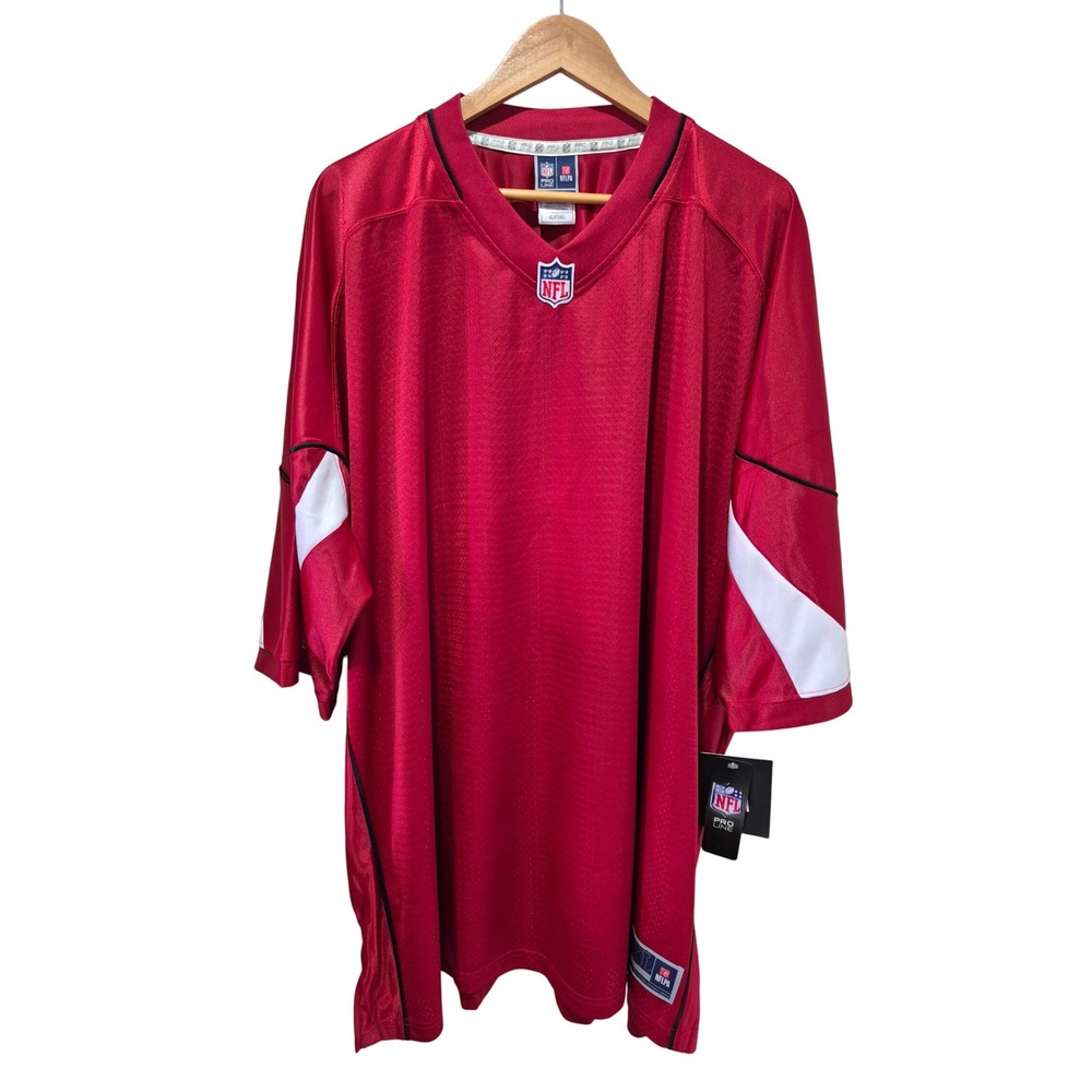 NFL Pro Line Arizona Cardinals Football Jersey Mens 4XL‎ 4XLT Red Oversized